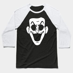 Maniac Face Laughing Baseball T-Shirt